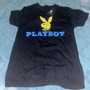 Black Playboy Logo Tee